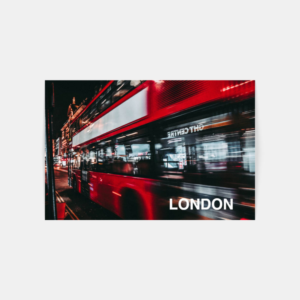 London Bus poster
