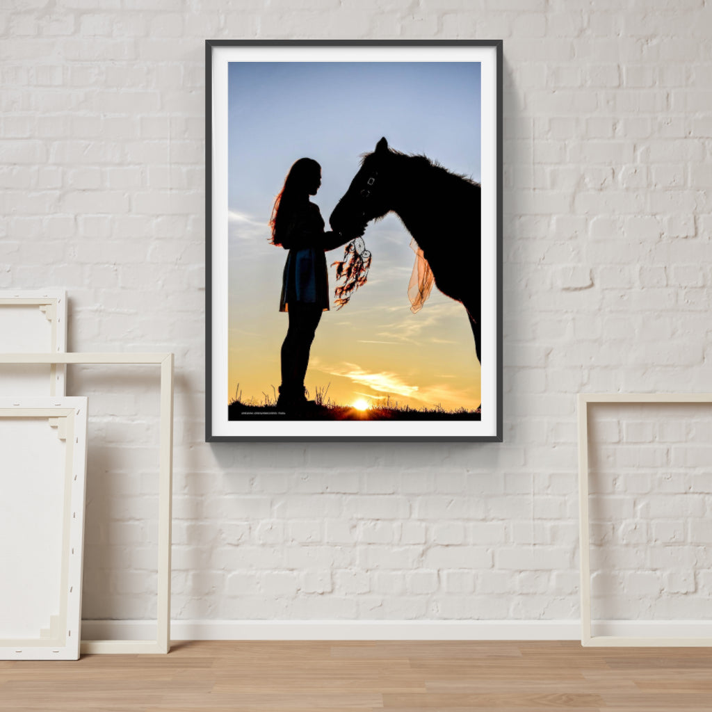 Horse Silhouette poster