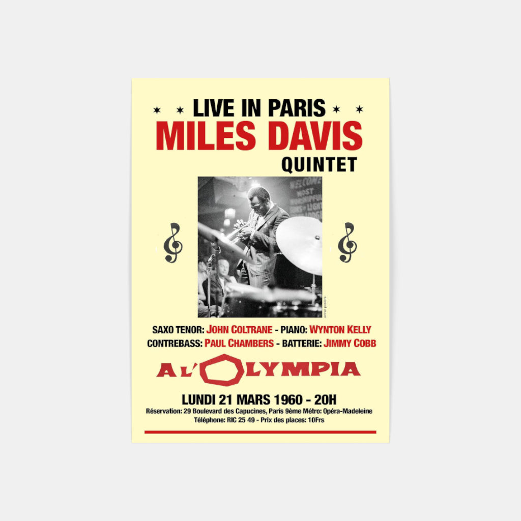 Miles Davis in Paris poster