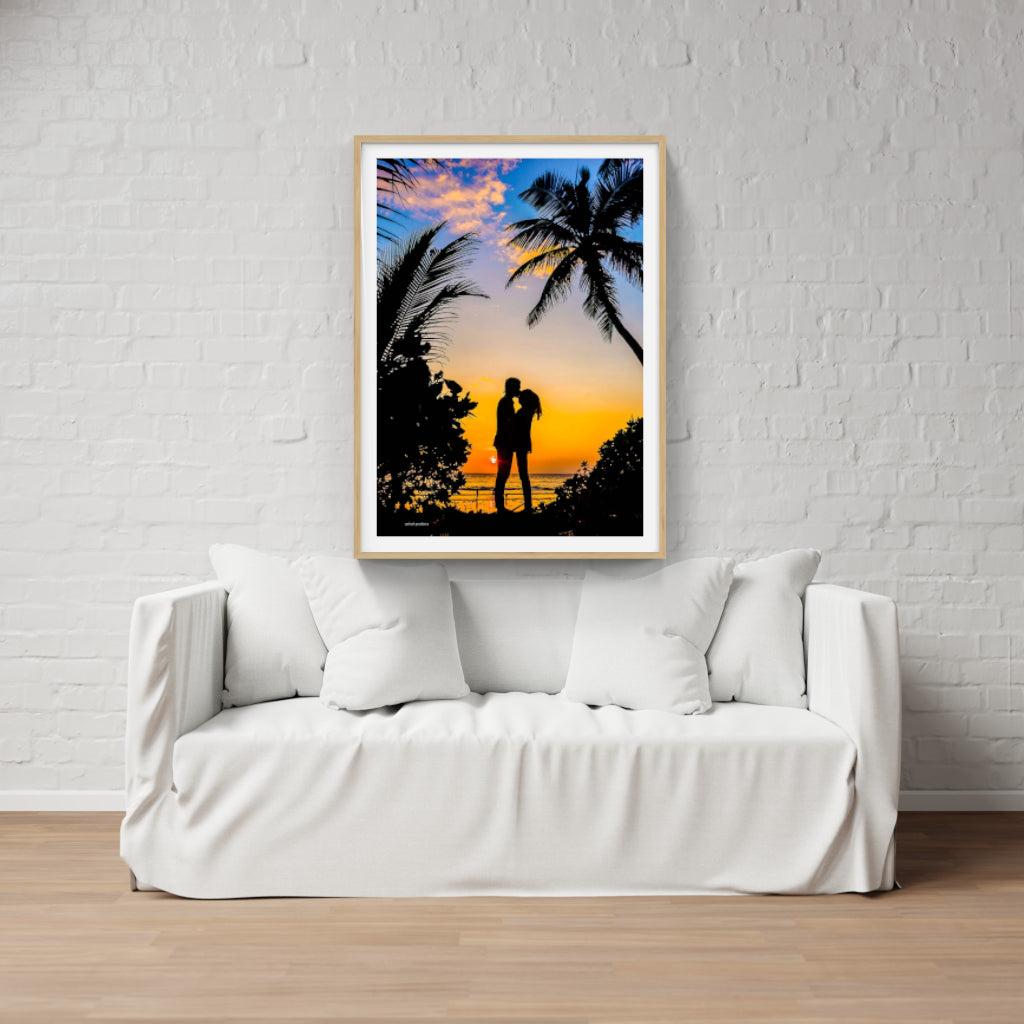 Maldives Sunset poster