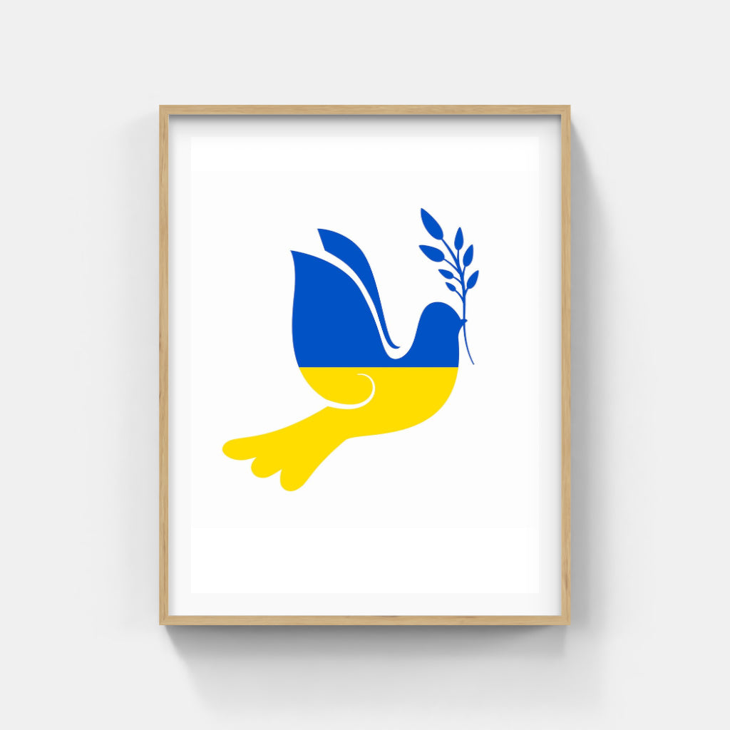 Ukraine Peace Dove poster