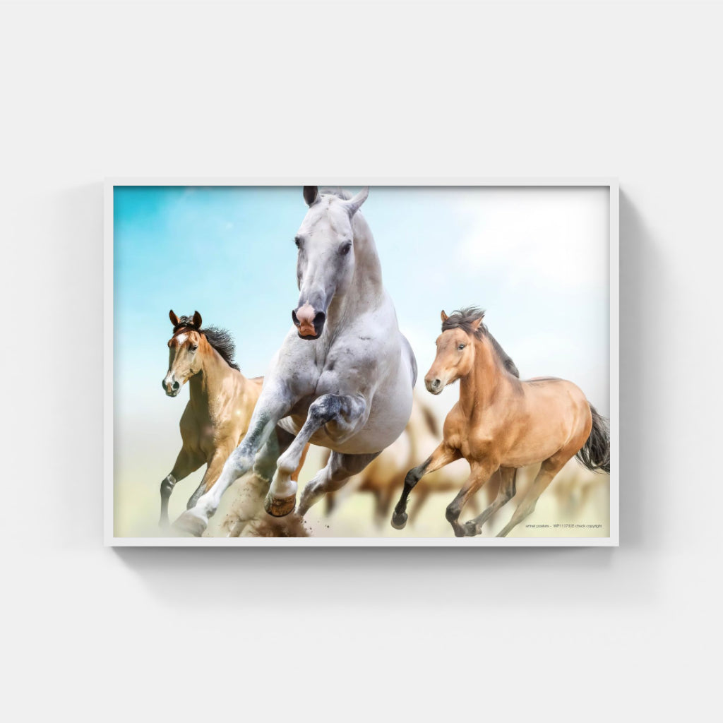 Running Horses poster