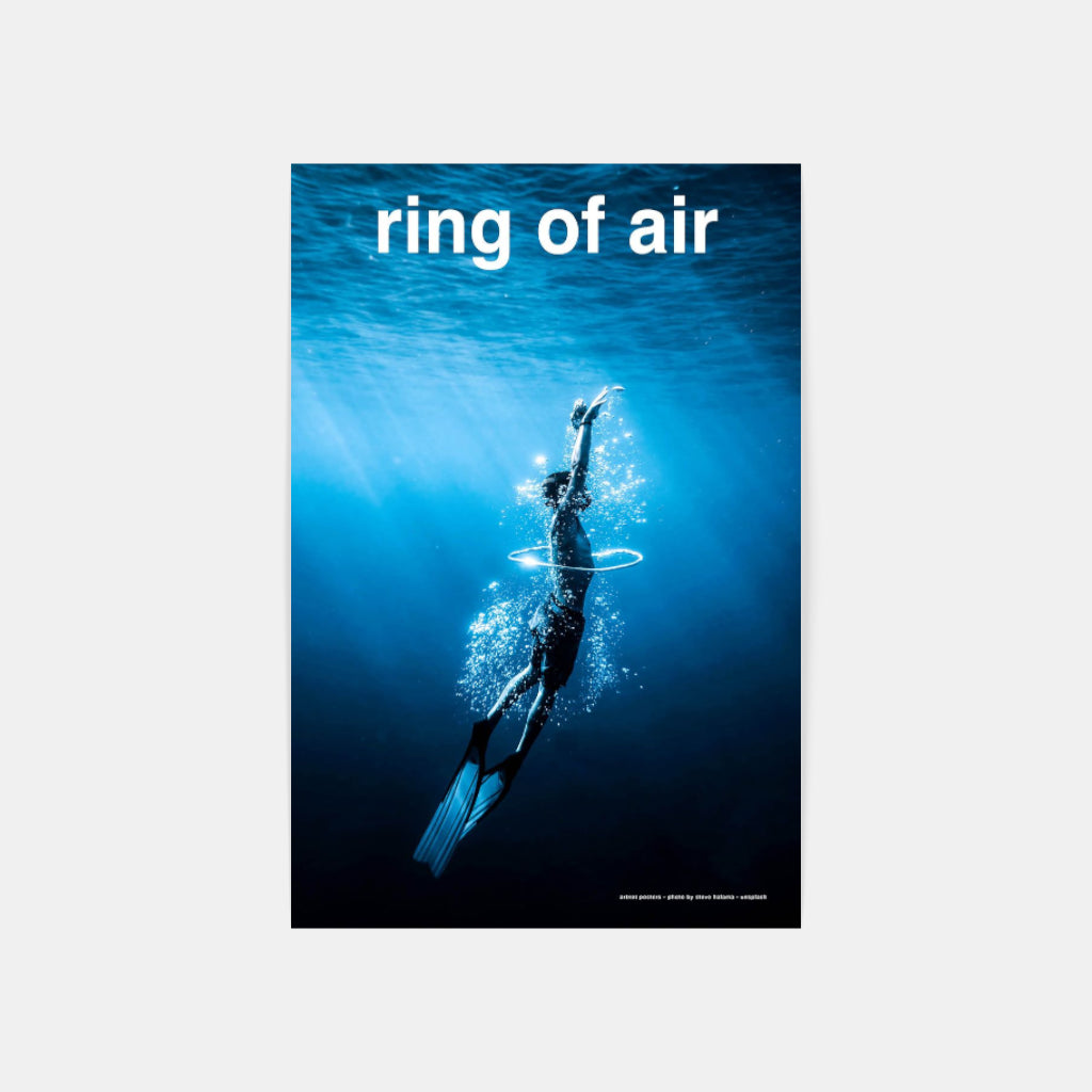 Blowing Bubbles diving poster