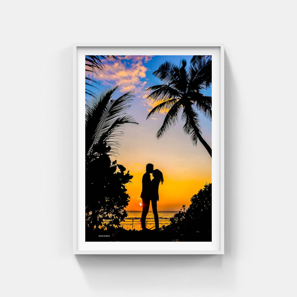 Maldives Sunset poster