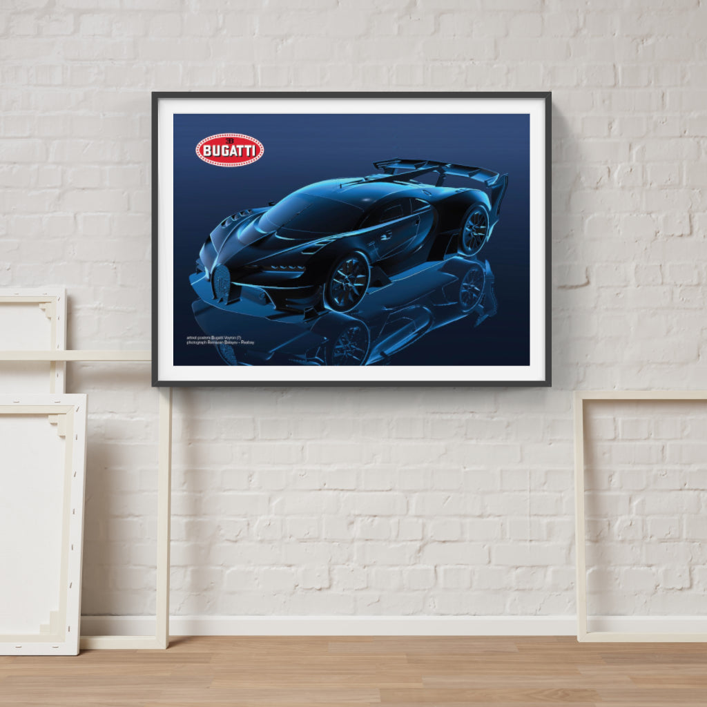 Bugatti Chiron Sport “Blue Shadow” poster