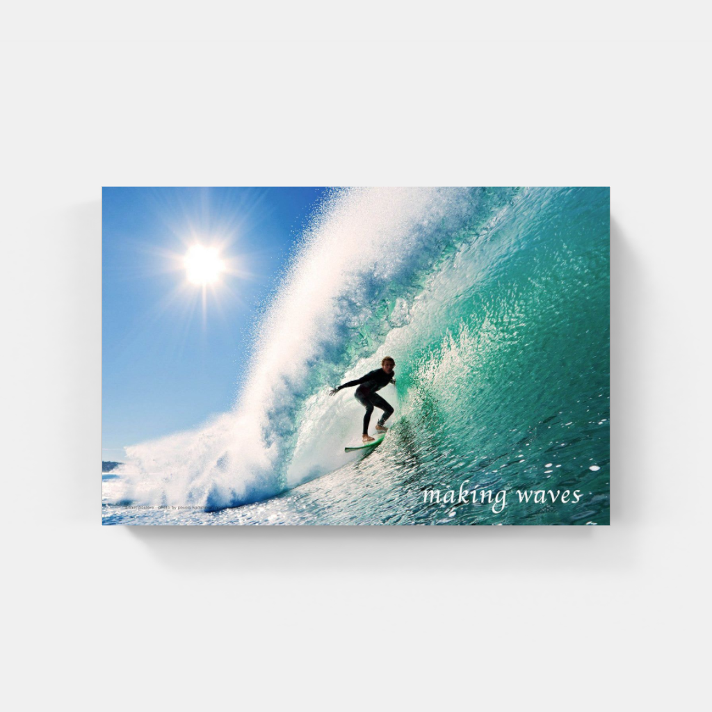 Making Waves surfing poster