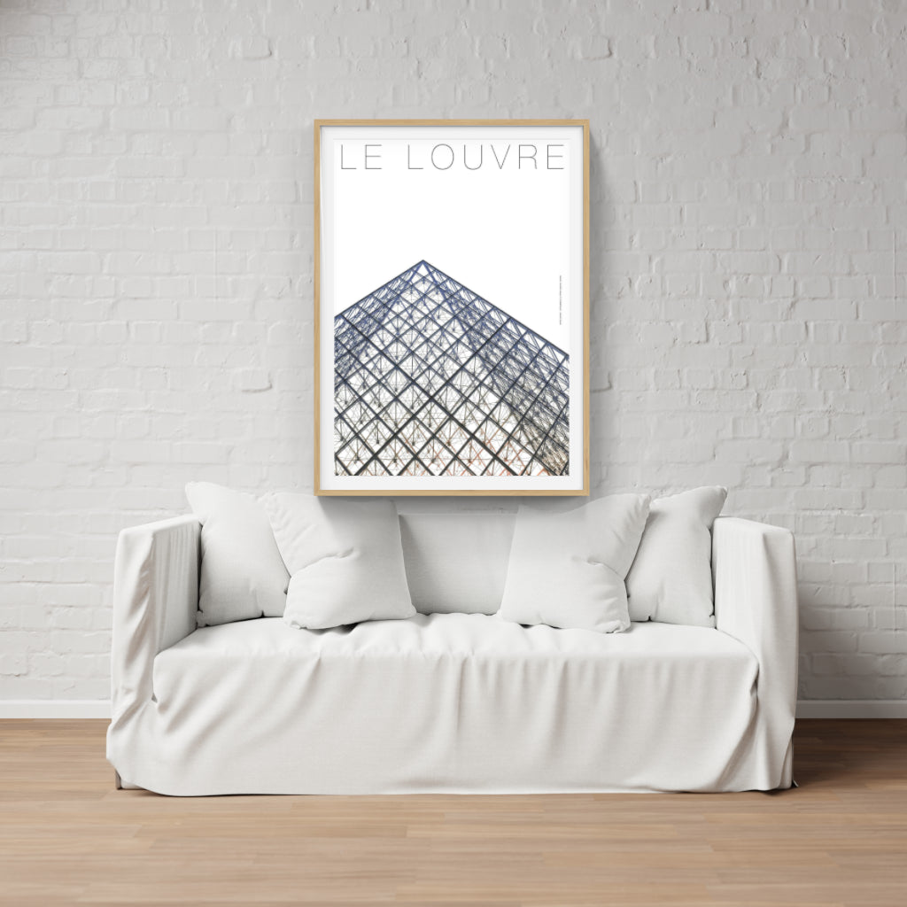 Le Louvre architecture poster