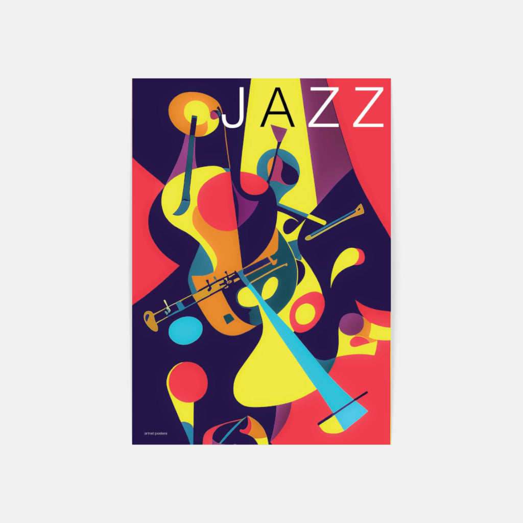 Jazz abstract poster