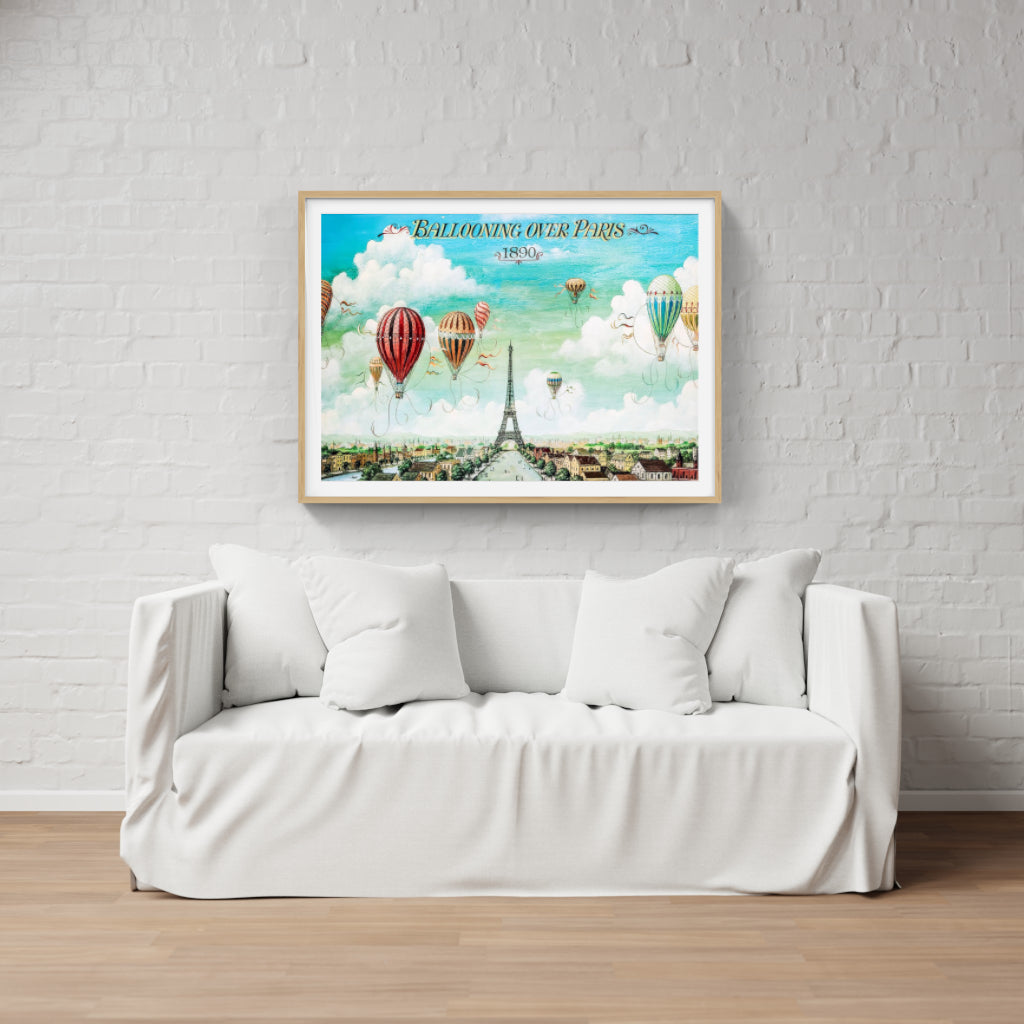 Up, Up and Away ballooning poster