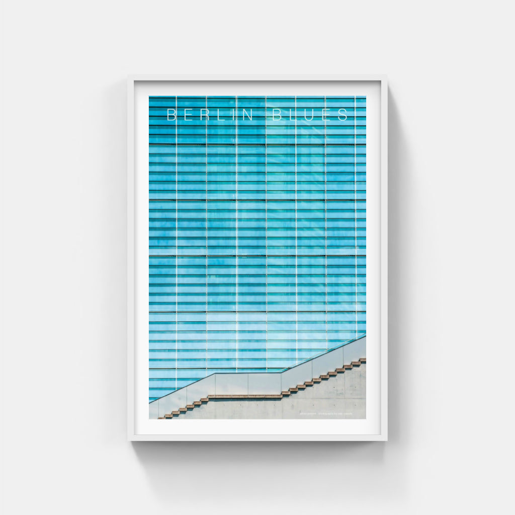 Berlin Blues architecture poster