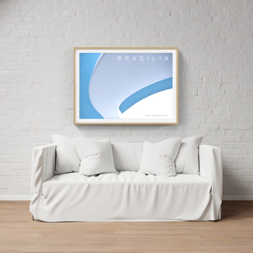 Brasilia poster - Oscar Niemeyer