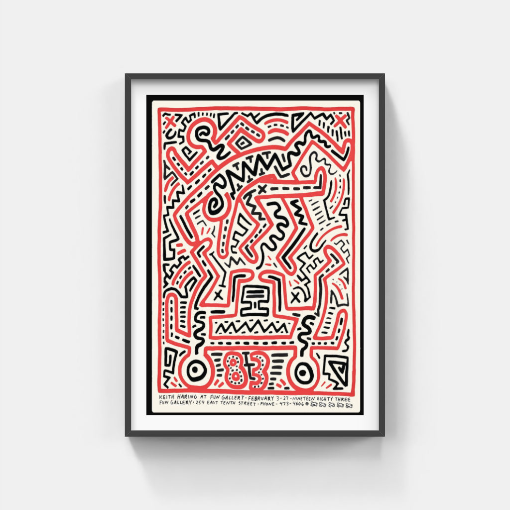 Keith Haring at the Fun Gallery poster