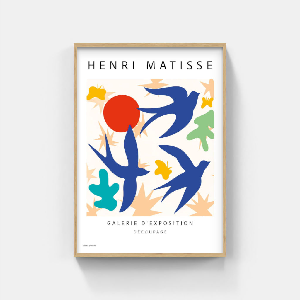 Henri Matisse - Swallows poster