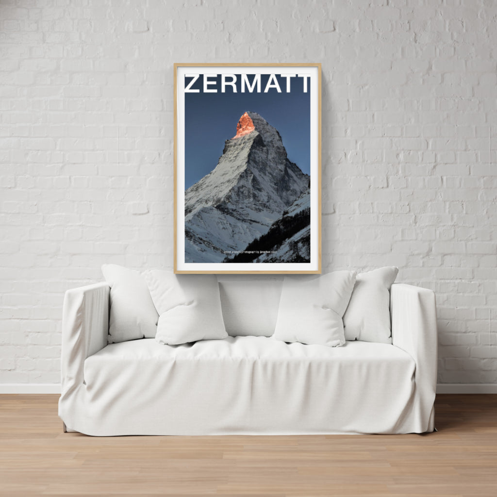 Dawn on the Matterhorn poster