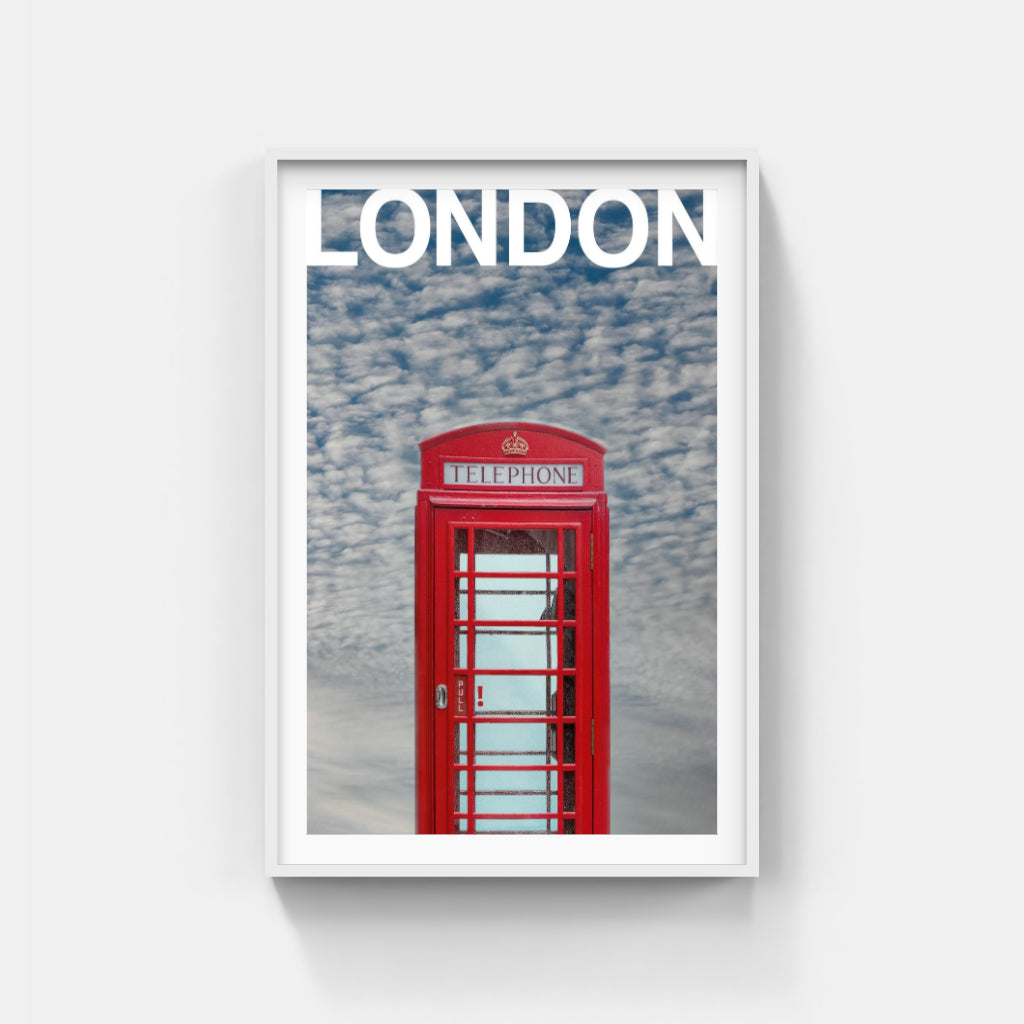 London Telephone Box poster