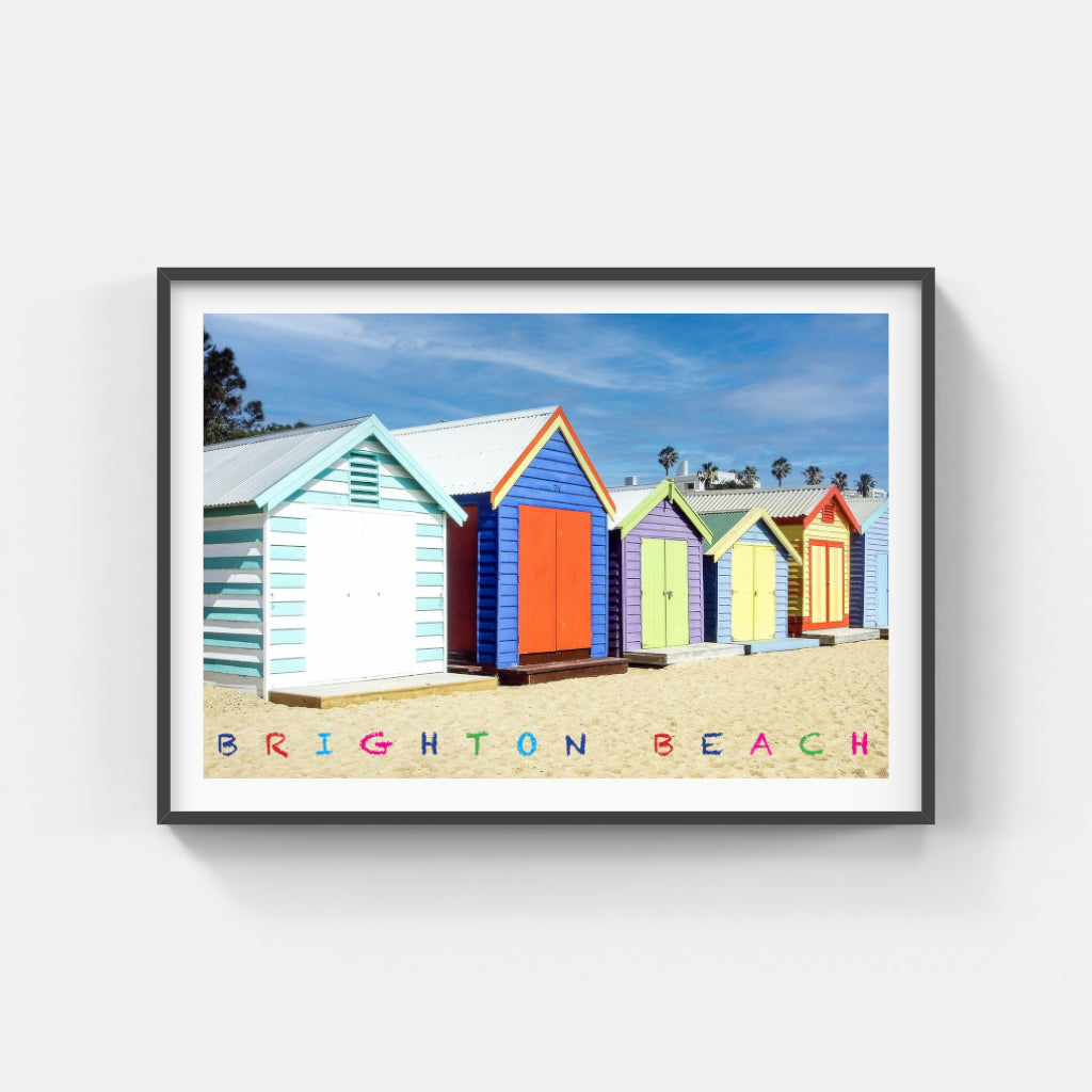 Brighton Beach Huts poster