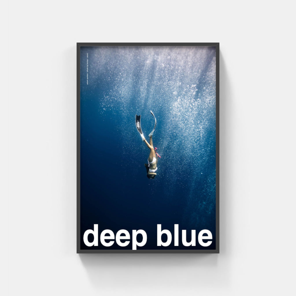 Deep Blue - diving poster