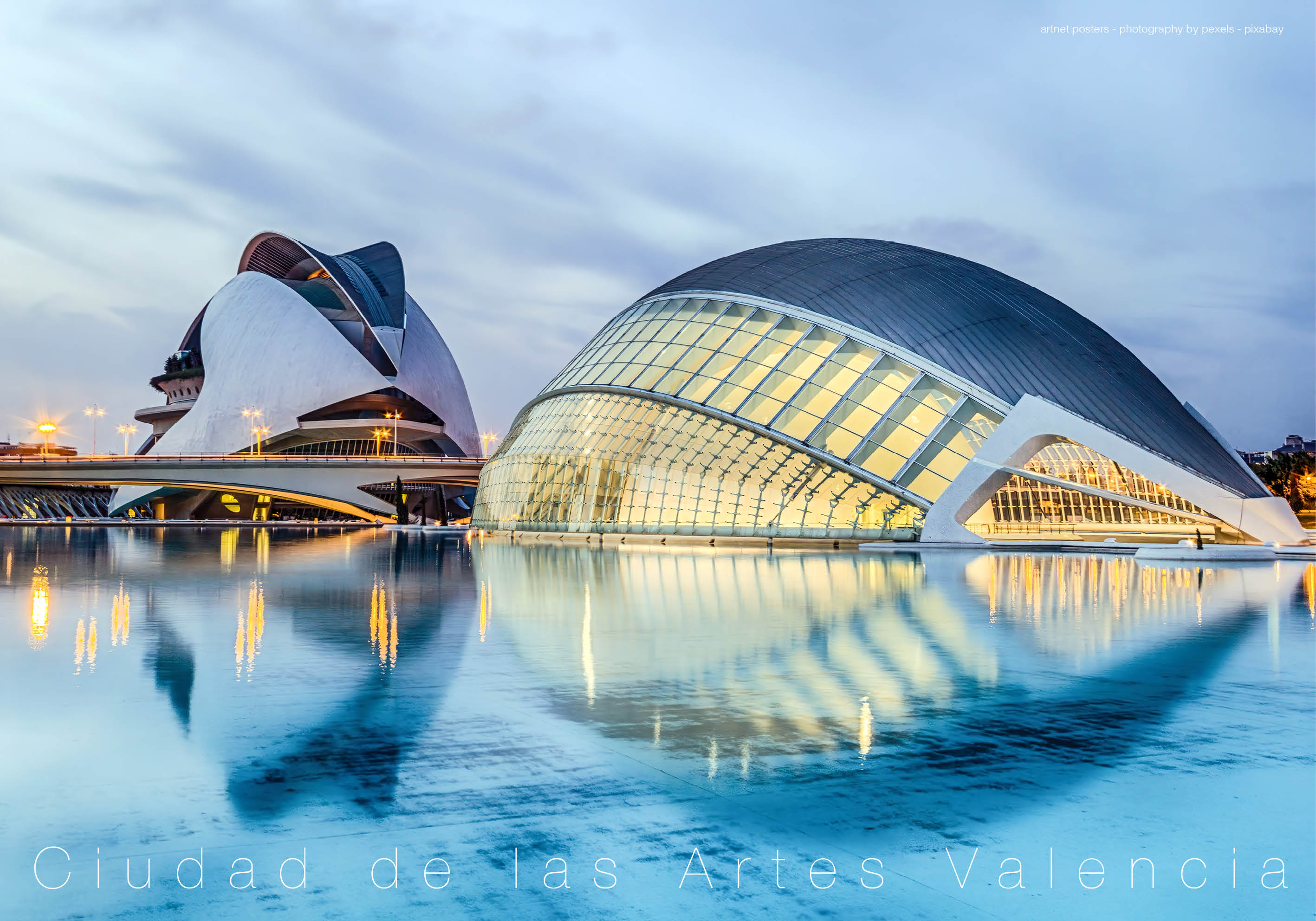 Ciudad de las Artes architecture poster