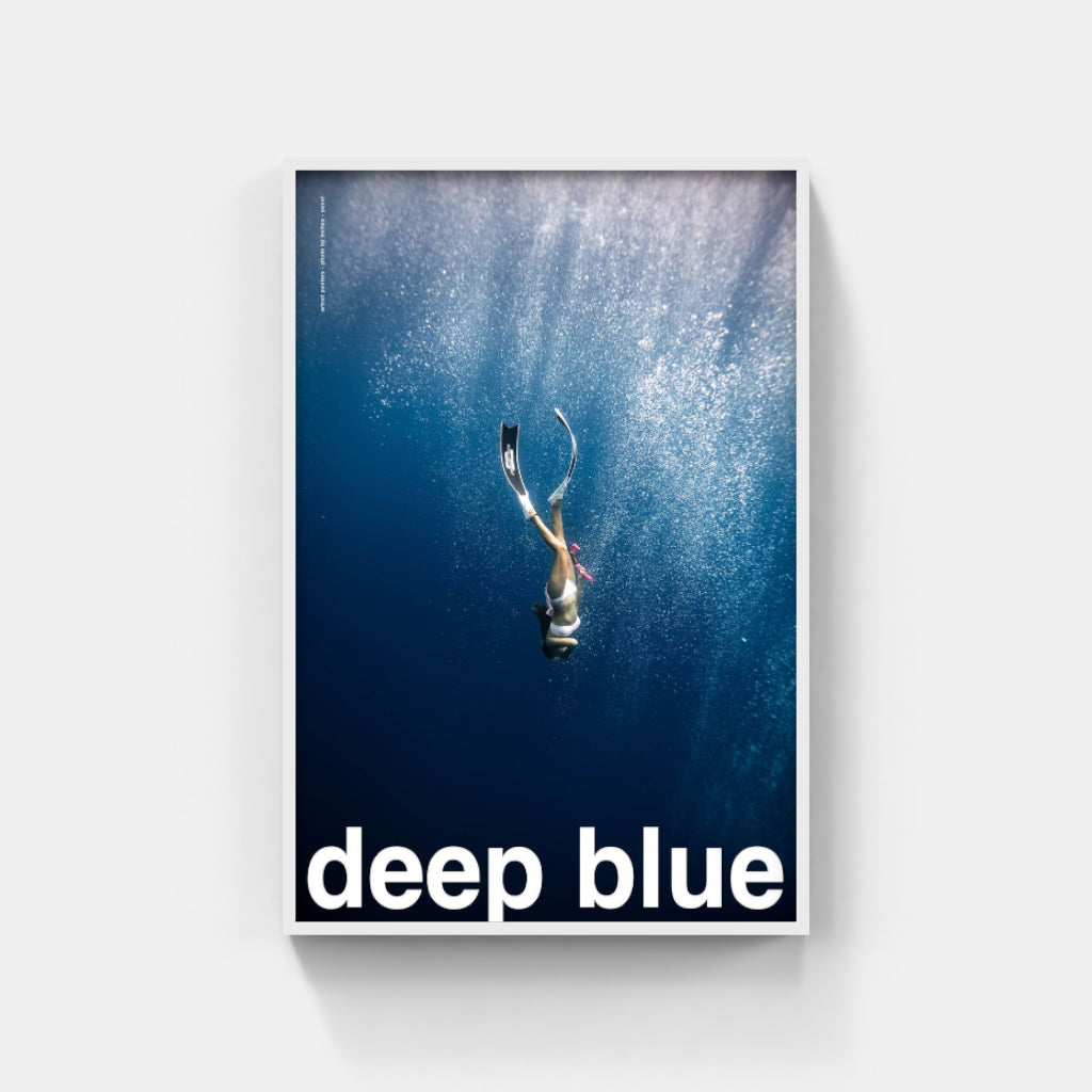 Deep Blue - diving poster