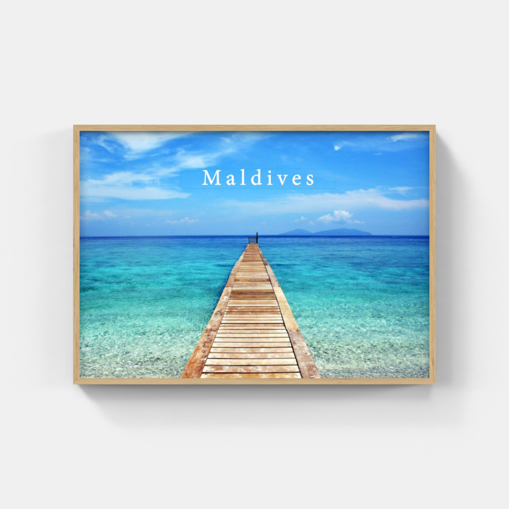 As Far as the Eye Can Sea - Maldives Poster