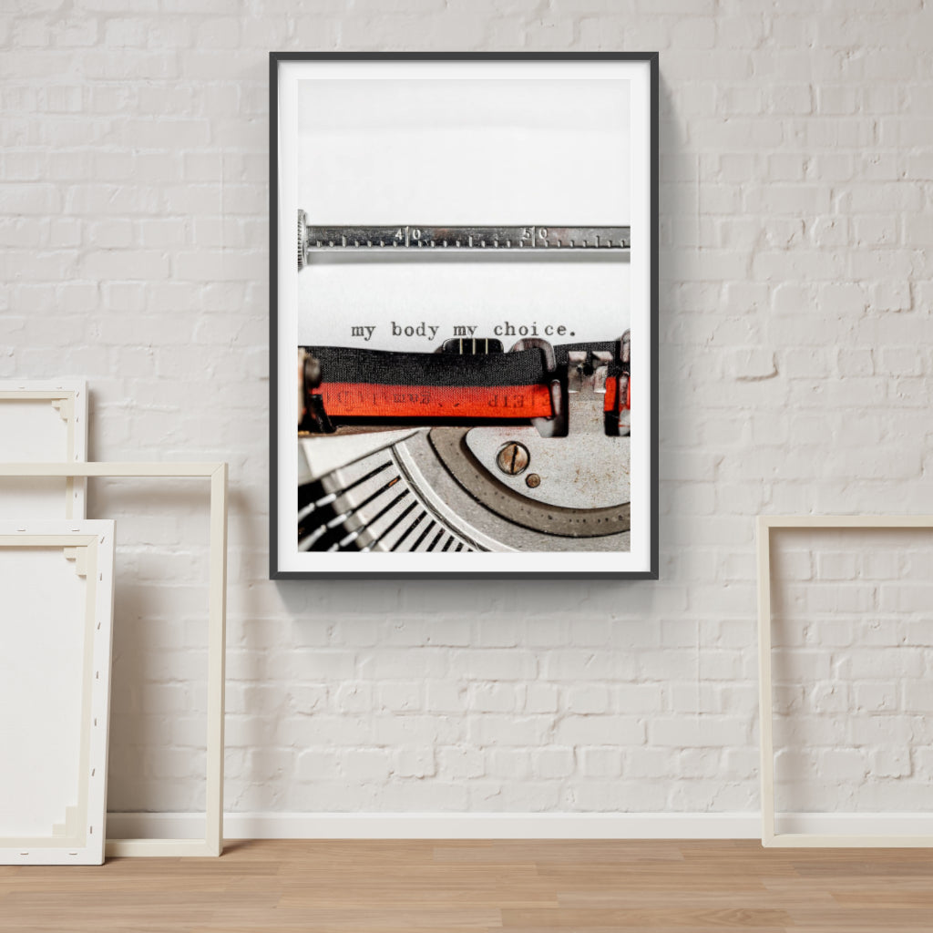 My Body My Choice poster