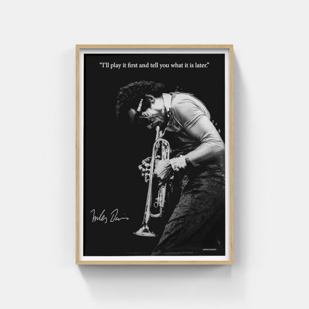 Miles Davis Signature poster
