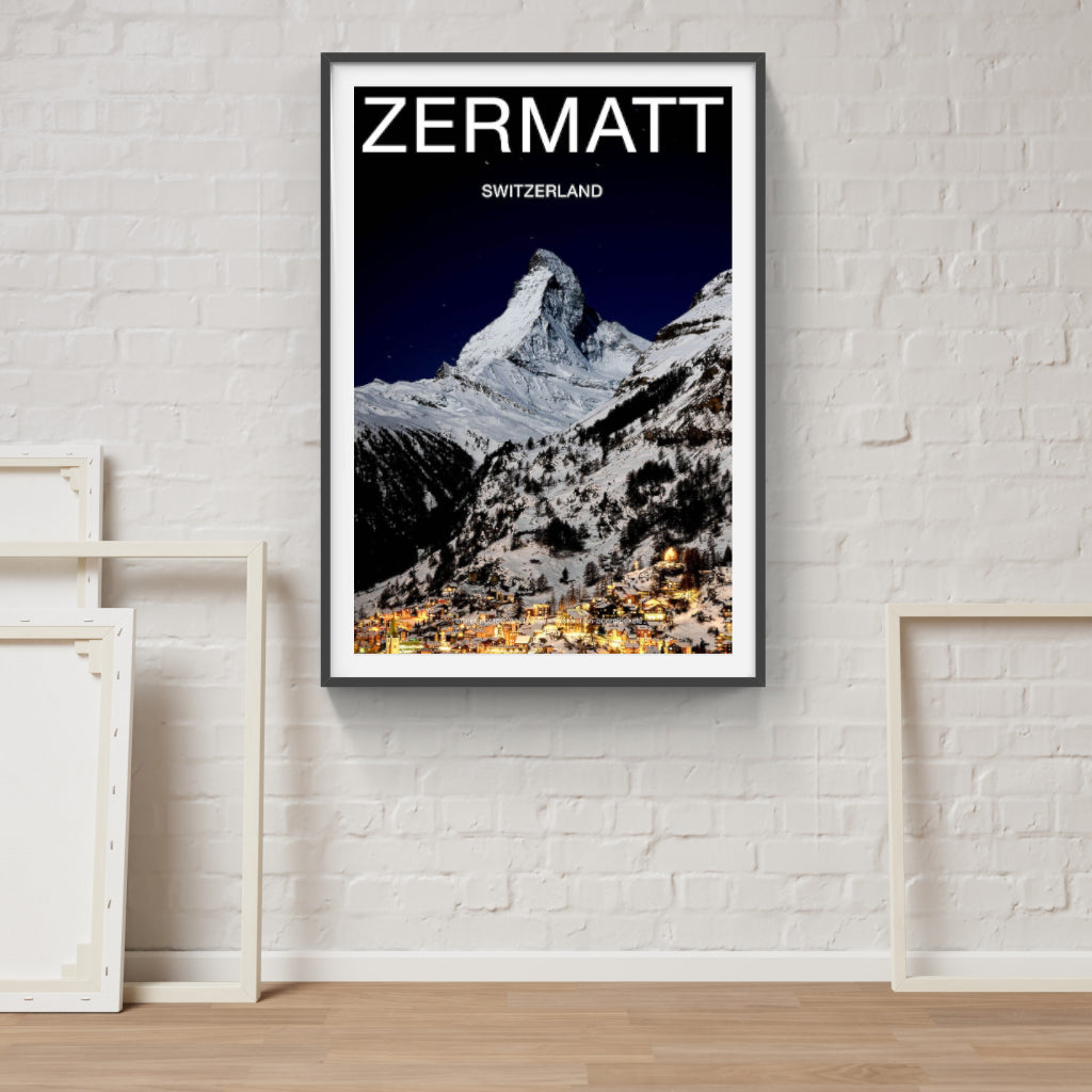 Moonlit Matterhorn poster