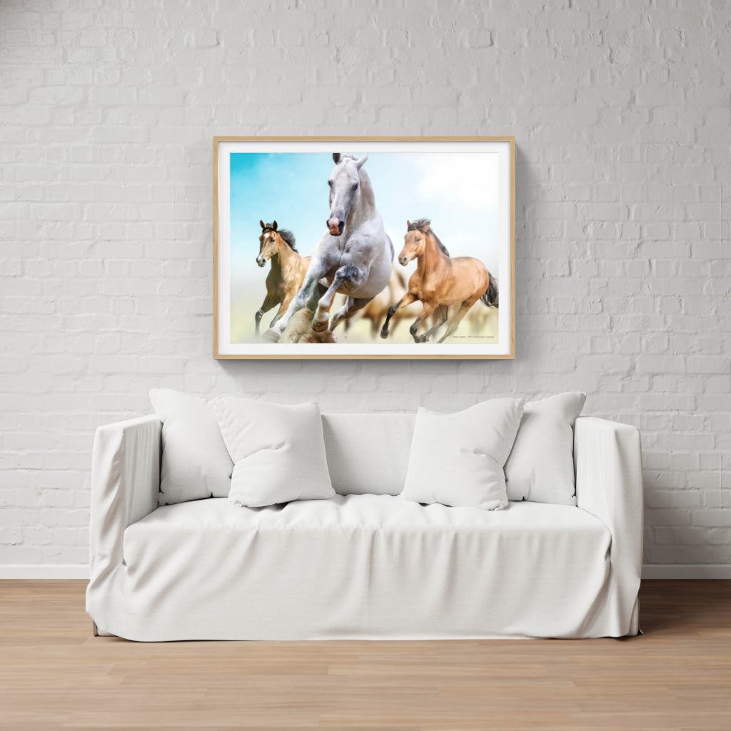 Running Horses poster