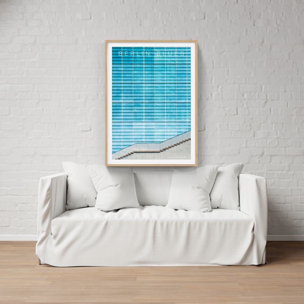 Berlin Blues architecture poster