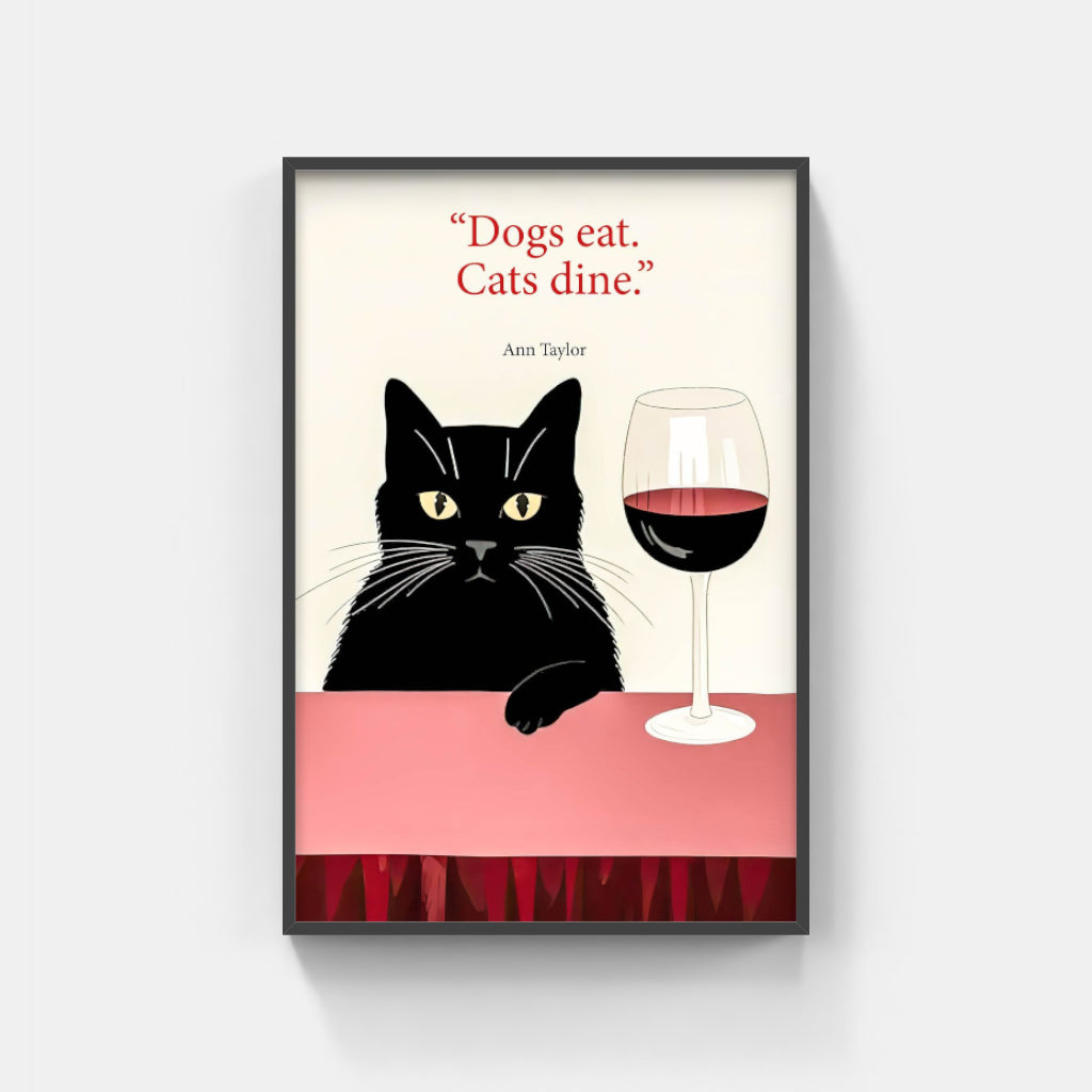 Dogs eat, Cats dine poster