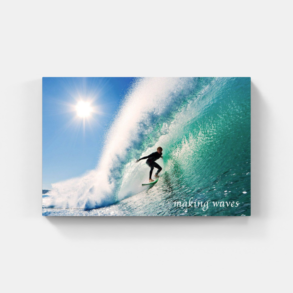 Making Waves surfing poster