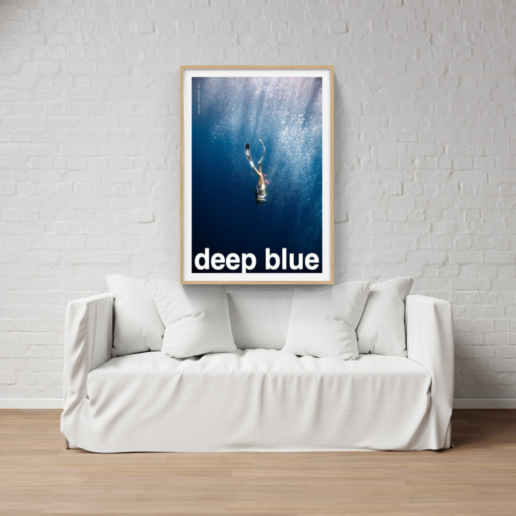 Deep Blue - diving poster
