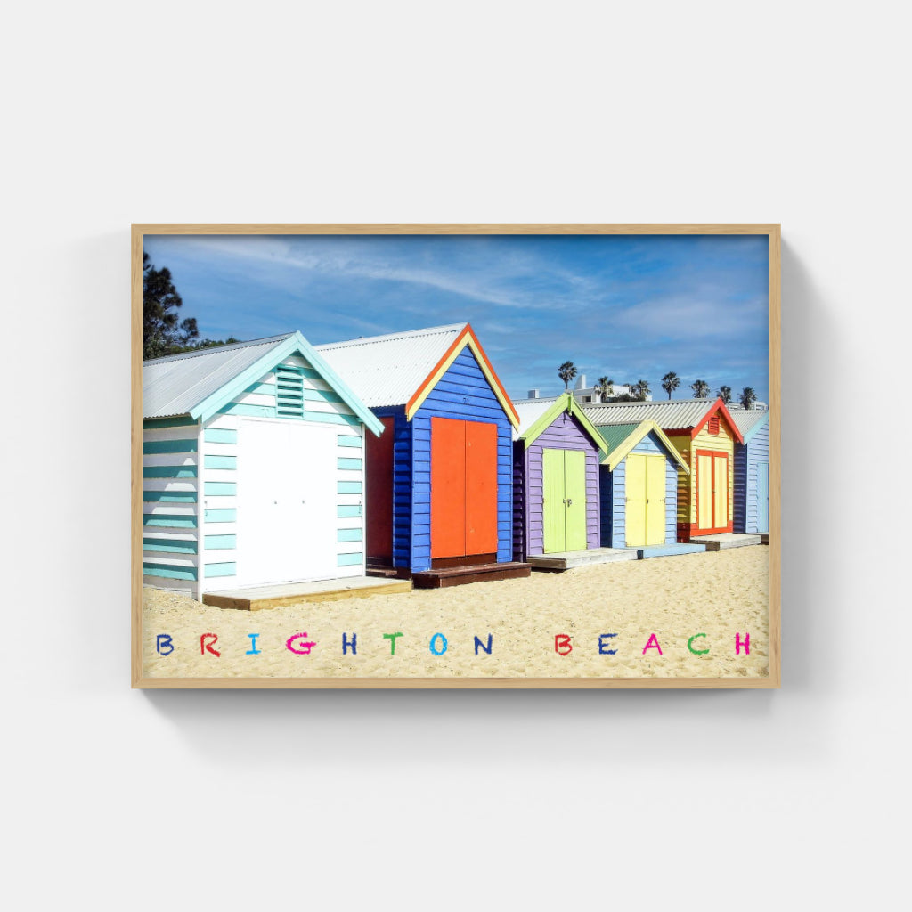Brighton Beach Huts poster