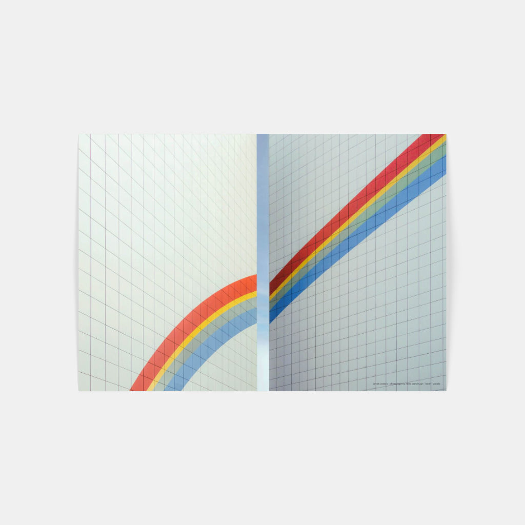 Rainbow Building architectural poster