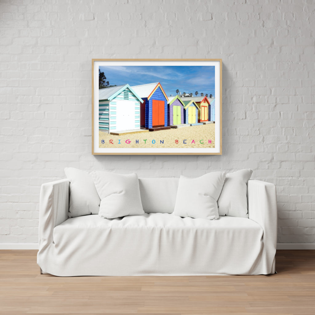 Brighton Beach Huts poster