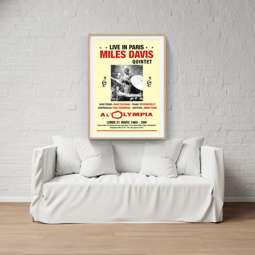 Miles Davis in Paris poster
