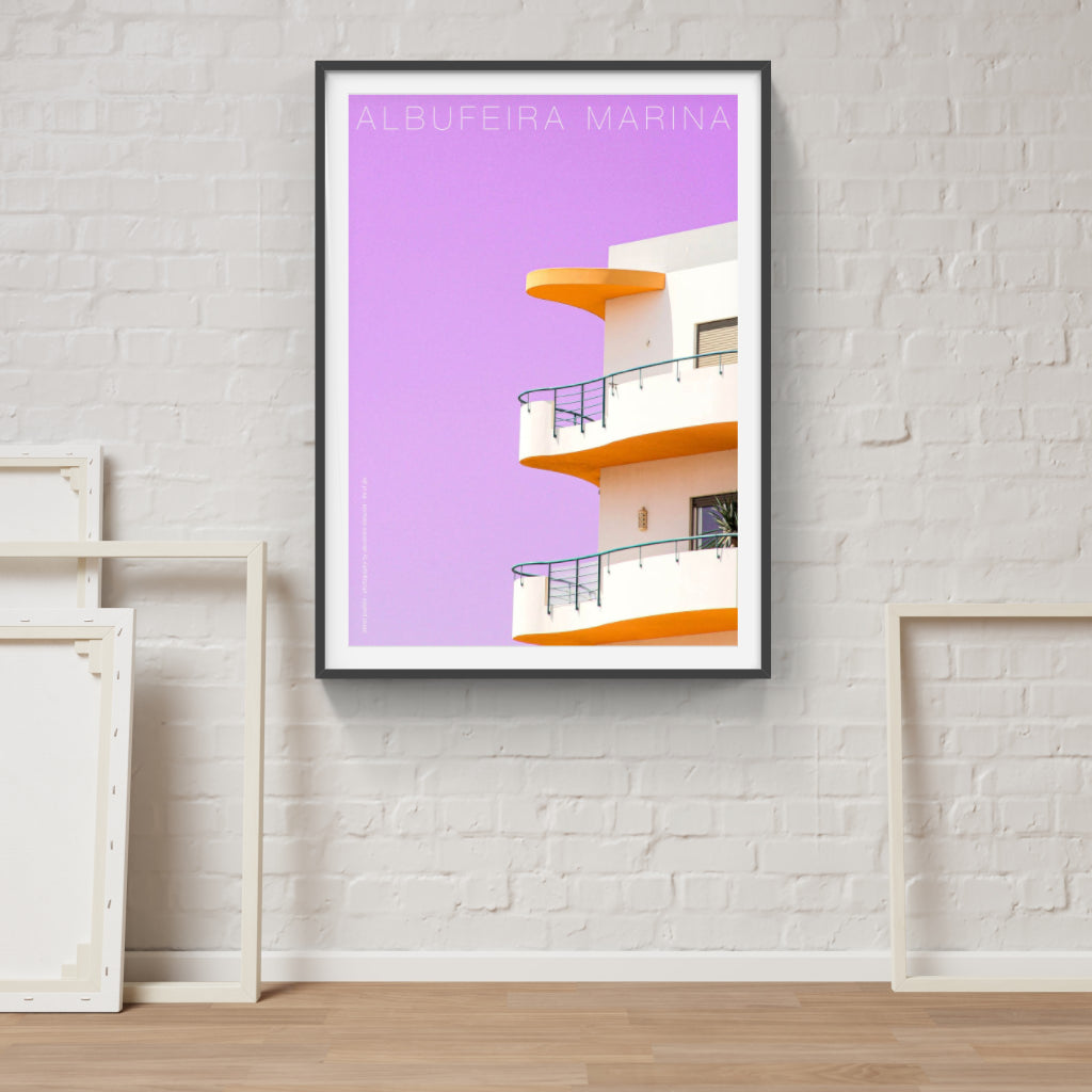 Albufeira Marina architectural poster