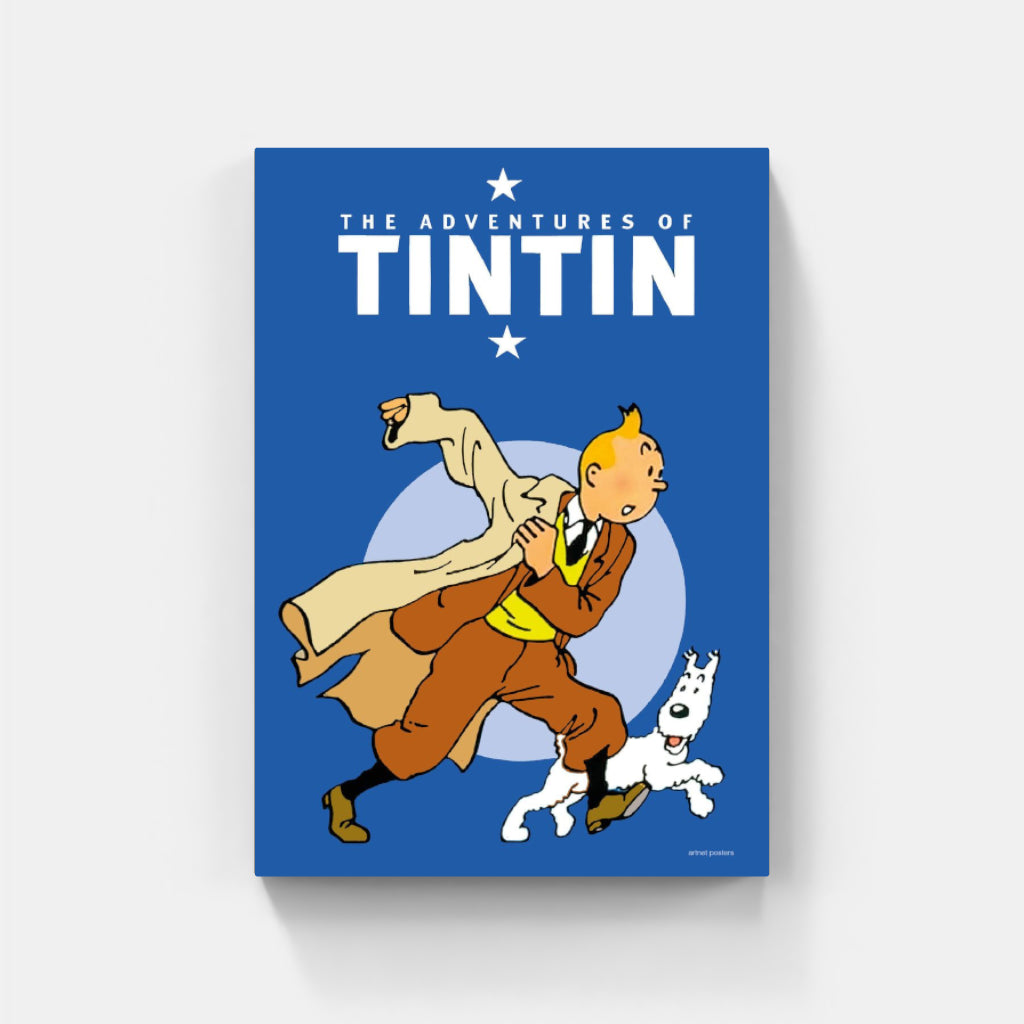 The Adventures of Tintin retro poster