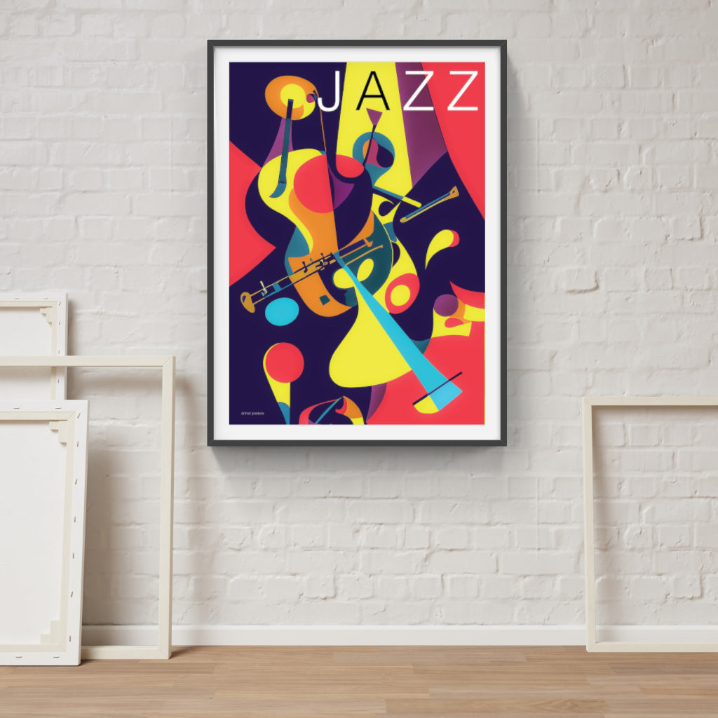 Jazz abstract poster