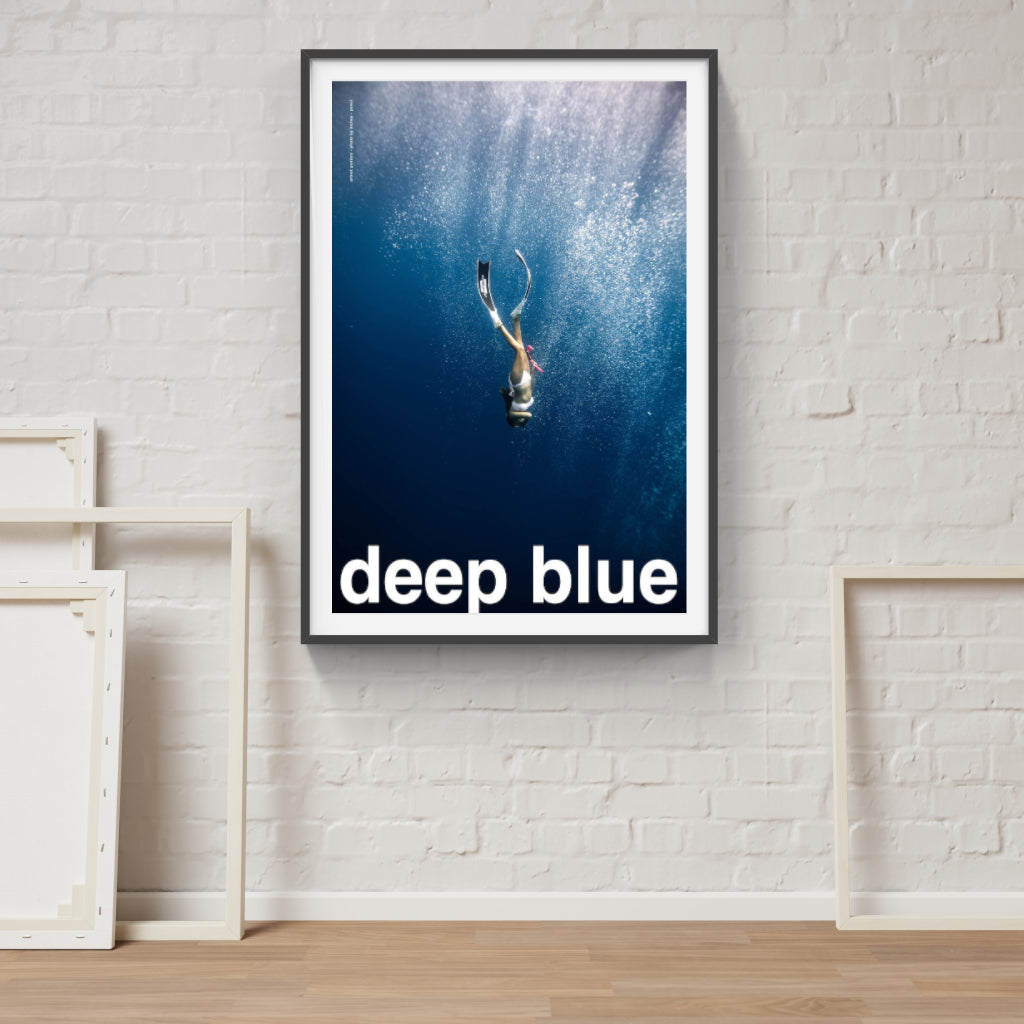 Deep Blue - diving poster