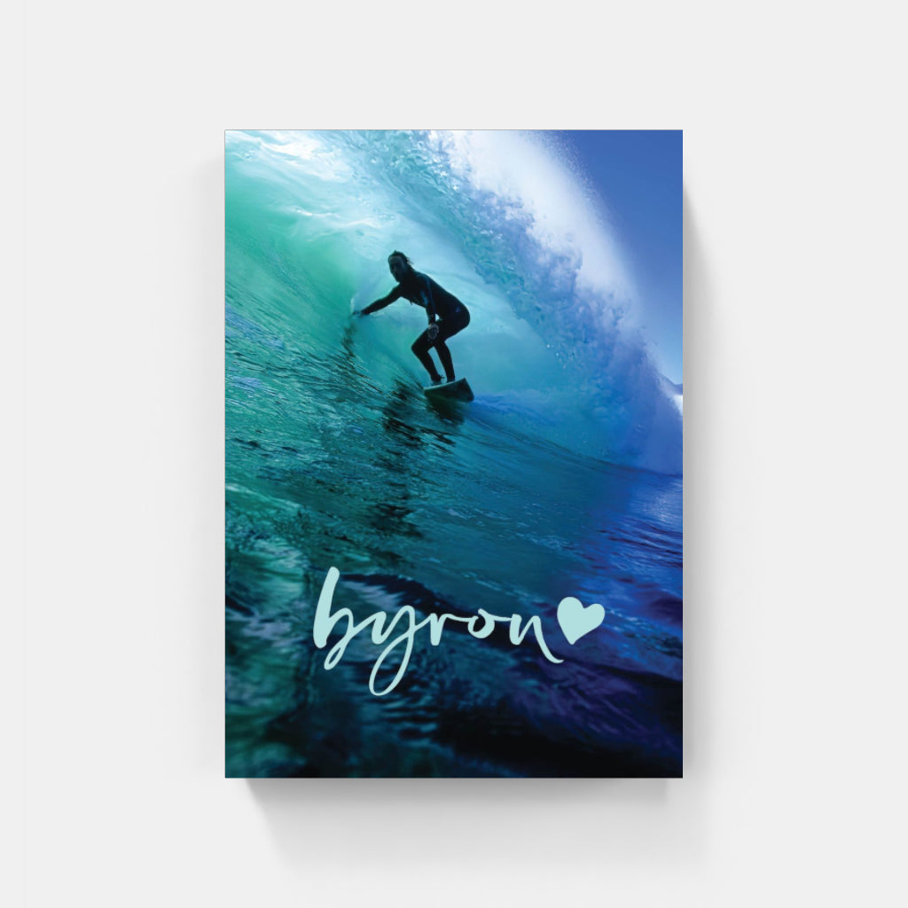 Surfing Byron Bay poster