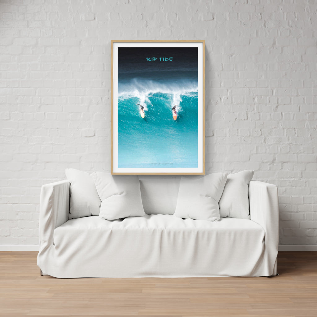 Rip Tide surfing poster