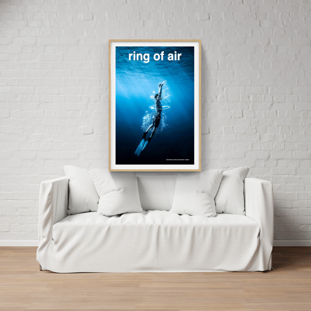 Blowing Bubbles diving poster