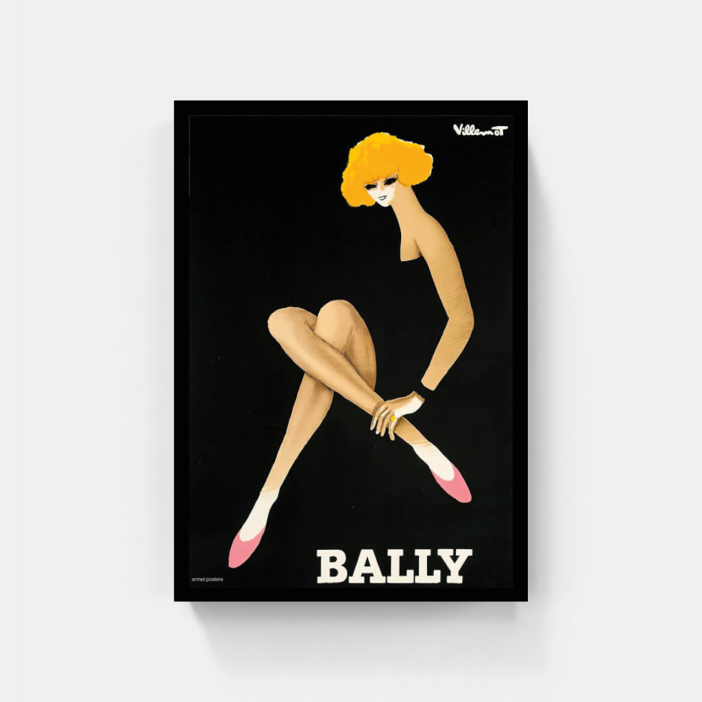 Bally by Villemot 1964 poster