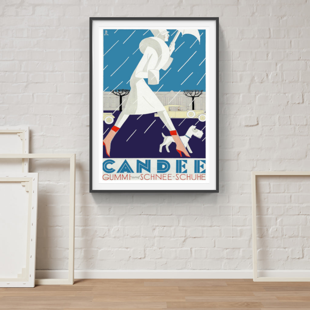 Candée Boots retro poster
