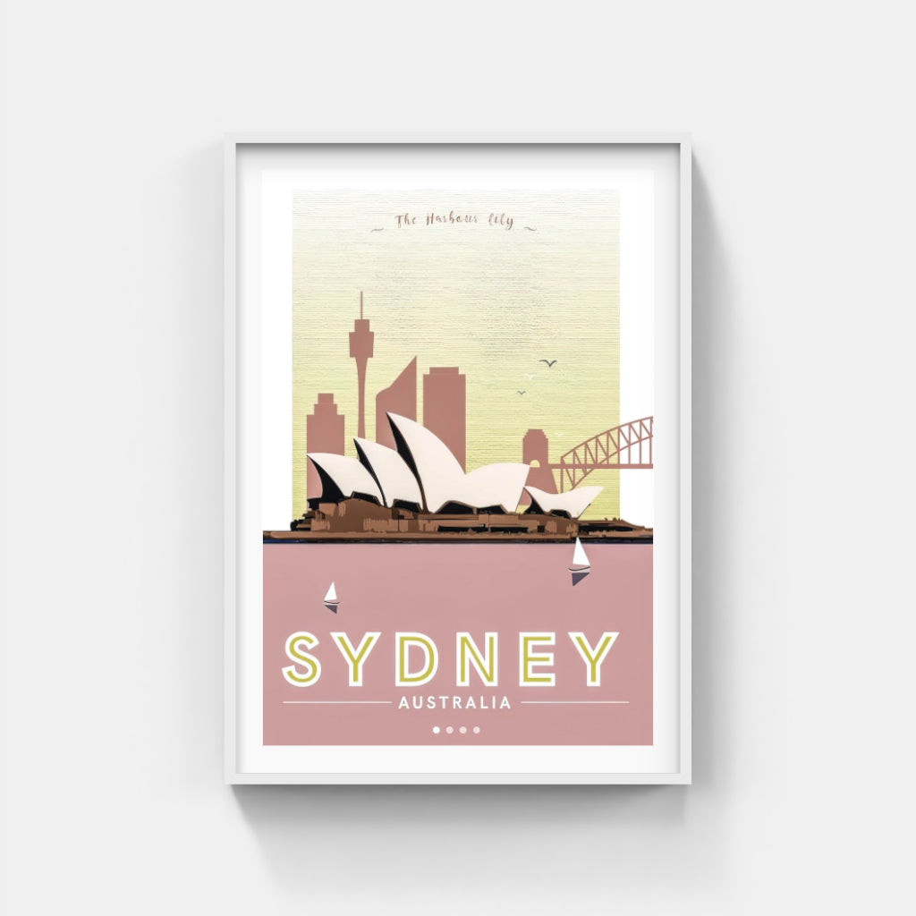Sydney retro poster