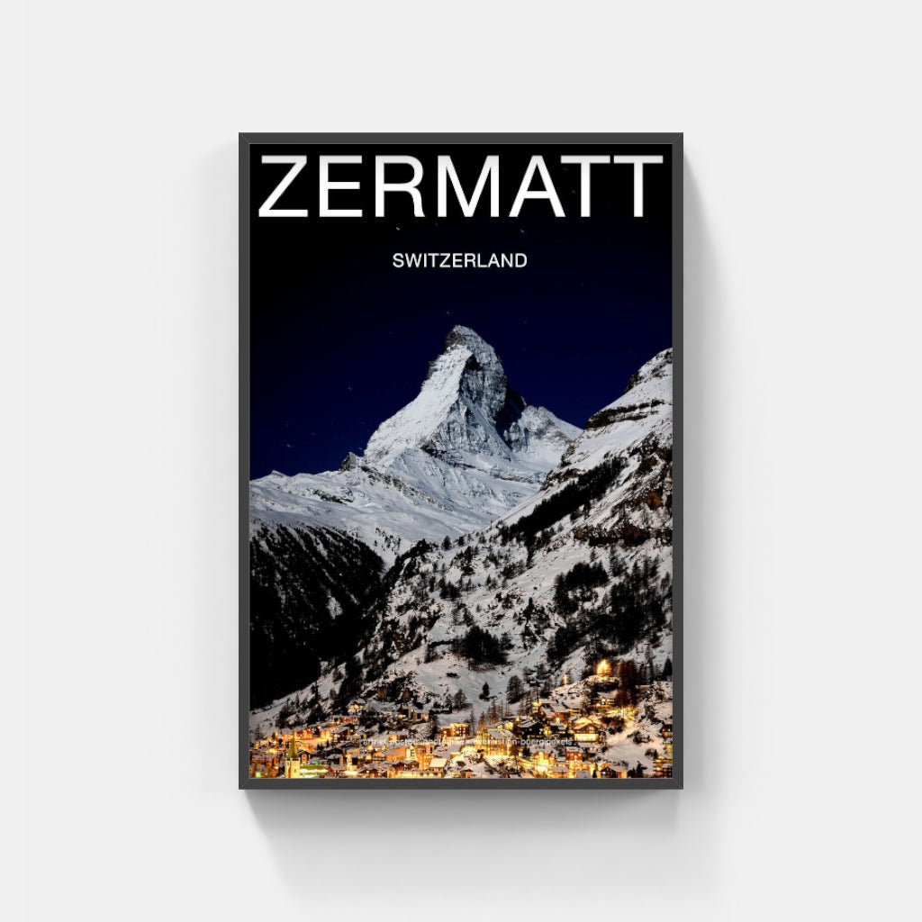 Moonlit Matterhorn poster