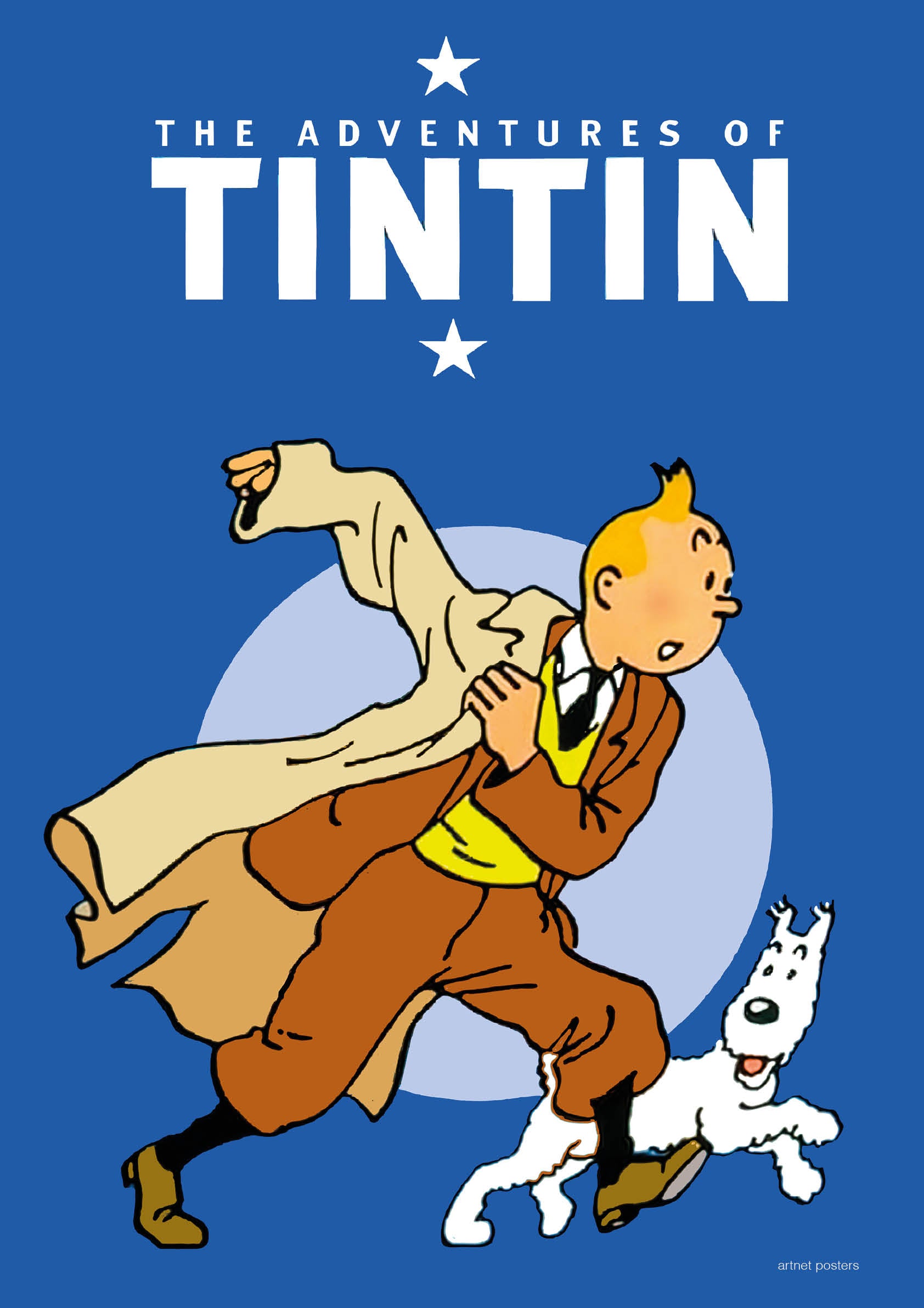 The Adventures of Tintin retro poster
