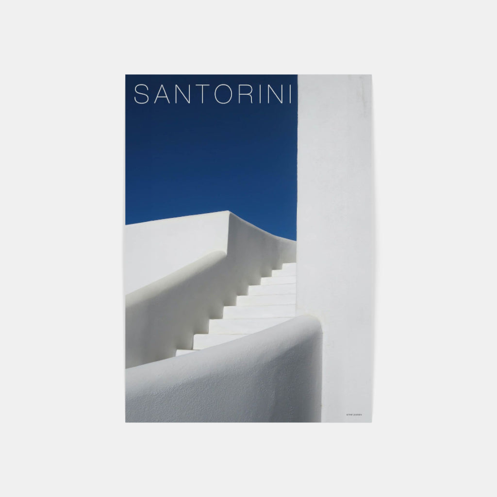 Santorini Steps - Greece poster