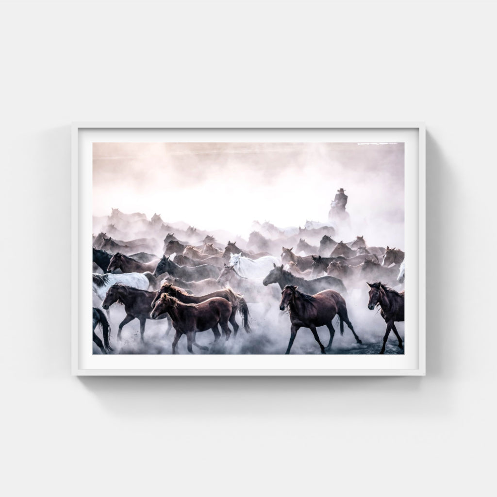 Round Up horses poster